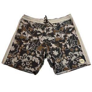 O'Neill Men's Huxley Hawaiian Print Cruzers Boardshort Size 36 Swimwear Trunks